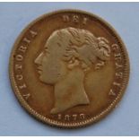 Great Britain, 1878 gold half sovereign, Victoria young head above date, rev.