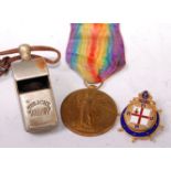 A WW I Victory medal, naming 8835. PTE. H. HEATH. OXF. & BUCKS. L.I.