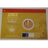 Great Britain, 2002 bullion sovereign, Queen Elizabeth II, rev.