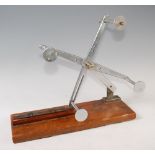 A Hardy Practical table top line drier of alloy and brass construction with "Iron" arm winch reel