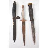 A Fairbairn Sykes style 3rd pattern Commando fighting knife, 29cm,