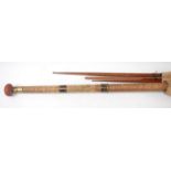 A Playfair of Aberdeen Sole Maker 15' spliced greenheart three piece salmon fly rod.