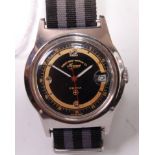 A gentleman's West End Watch Co Sowar Prima military steel cased manuel wind wristwatch,