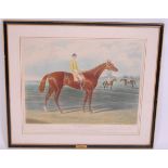 Charles Hunt & Son (1807-1877), Thormanby Winner of the Derby Stakes Epsom 1860, coloured engraving,