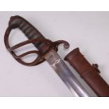 An 1897 pattern Artillery Officers sword,