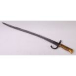 A French model 1866 chassepot bayonet,