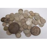 Great Britain, mixed lot of George III and later silver coins, to include; 1821 crown,