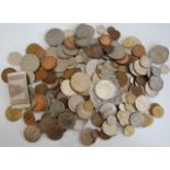 Mixed lot of British and world coins, to include; USA 1892 Columbian half dollar,