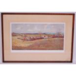 After Lionel Edwards (1878-1966), Quorn 1934 The holy vale, coloured print,
