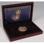 Great Britain, cased 2016 gold proof five pound coin, 'Prince Philip 95', 39.