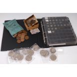 Great Britain, album of various silver and other coins,