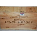 Château Lynch-Bages, 2005, Pauillac, twelve bottles,