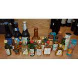 A large quantity of spirit miniatures,