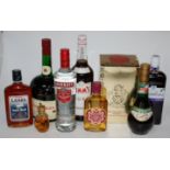 Mixed spirits, to include; Haig Blended Whisky, one bottle, OB; Smirnoff Vodka,