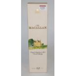 The Macallan 12 year old Single Highland Malt Whisky, 100cl, 43%,