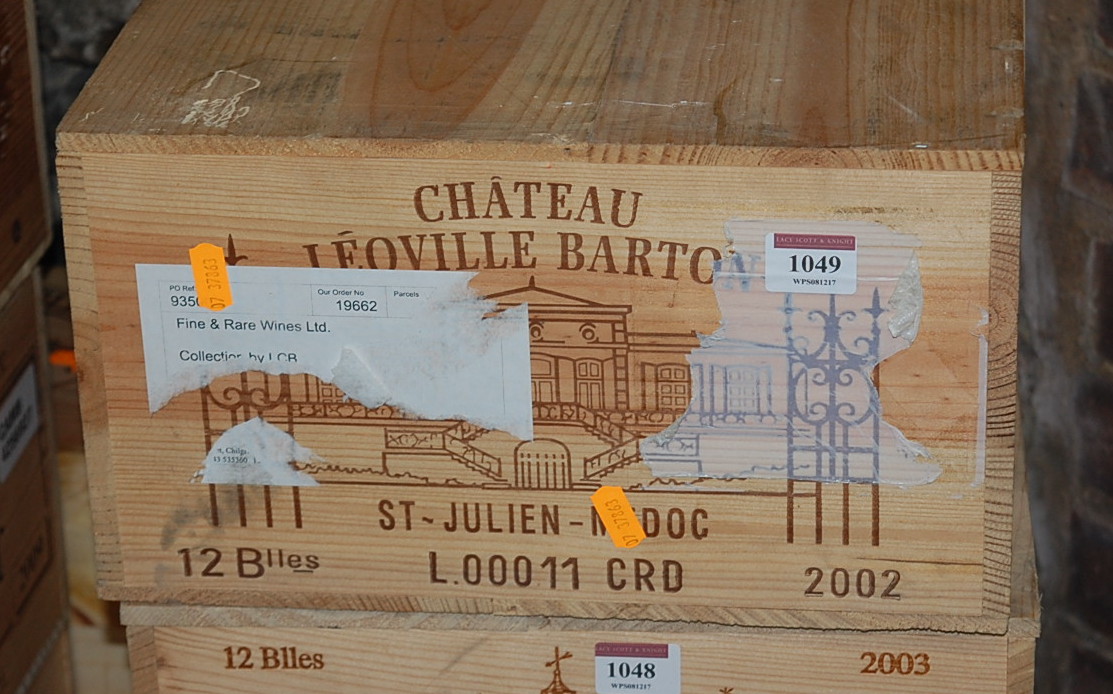 Château Leoville Barton, 2002, Saint-Julien-Medoc, twelve bottles,