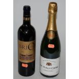 De Malherbe Grand Reserve Champagne, one bottle; and Brio de Cantenac Brown, 2006, Margaux,