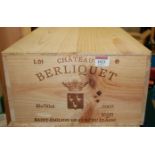 Château Berliquet, 2005, Saint-Emilion, twelve bottles,
