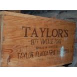 Taylor's Vintage Port, 1977, twelve bottles,