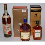 Baron Otard VSOP Cognac, one bottle in carton; Napoleon Brandy,