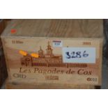 Château Cos d'Estournel, 2003, Saint-Estèphe, Les Pagodes de Cos, twelve bottles,