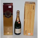 Louis Roederer Brut Champagne, one magnum in carton; Pierre Vaudon Brut Champagne,