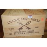 Château Saint-Pierre, 2009, Grand Cru Classé St Julien, twelve bottles,