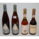 Tokaji, 1985, Szamorodni, one 500ml bottle; Tokaji, 1988, Aszu, one 500ml bottle, and Langenbach,