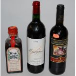 Margaux, 2001, one bottle; Vini d'Autore, 2014, Montepulchiano,
