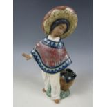 A Lladro porcelain figurine Pedro with Jug sculpted by Jose Puche, No. 12141, 20 cm