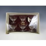 Boxed Stuart crystal dessert dishes