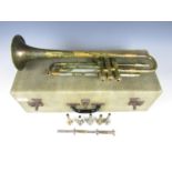 A cased Boosey and Hawkes Emperor trumpet