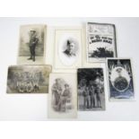 A small quantity of First and Second World War military photographic postcards