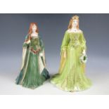 Two Royal Worcester figurines including The Princess of Tara and Golden Girl of the May