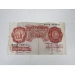 A Bank of England Beale ten shilling bank note, circa 1940 - 1955