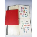 Three Rapkin 'Crown' stamp albums containing British Empire and Commonwealth countries, Queen