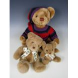 A Harrods 2004 bear together with two others