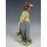 A Lladro porcelain figurine The Wanderer sculpted by Antonio Ramos, No. 12271, 22 cm