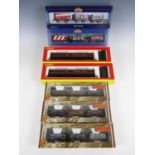 [Model Railway] Six Bachmann boxed triple sets of rolling stock together with two boxed Hornby LMS