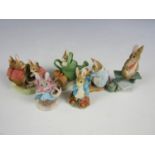 Six Boxed Border Fine Arts figurines from The World of Beatrix Potter