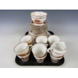 A quantity of vintage Bell china tea wares