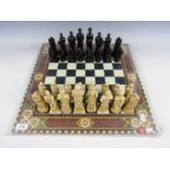 The History of Golf chess set and board