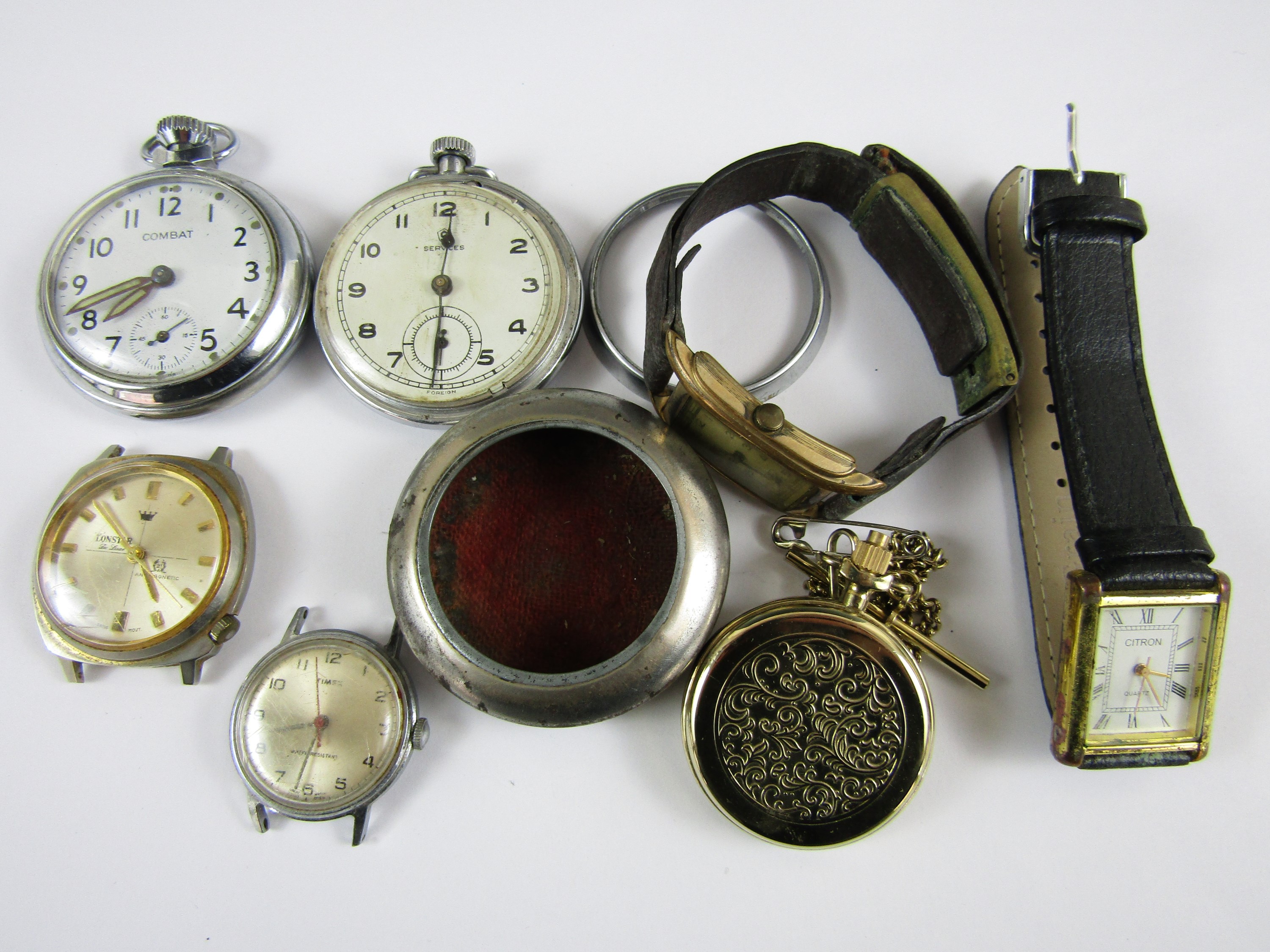 A quantity of various pocket watches and wristwatches