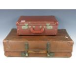 Two vintage suitcases