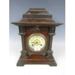 A late 19th century American mantel clock