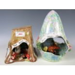 The Duck Inn and Davy Jones' Locker novelty ceramic ornaments handmade by Constance Smallop