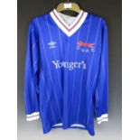 A 1980's non replica Carlisle United Football Club No.3 football shirt believed to have been worn by