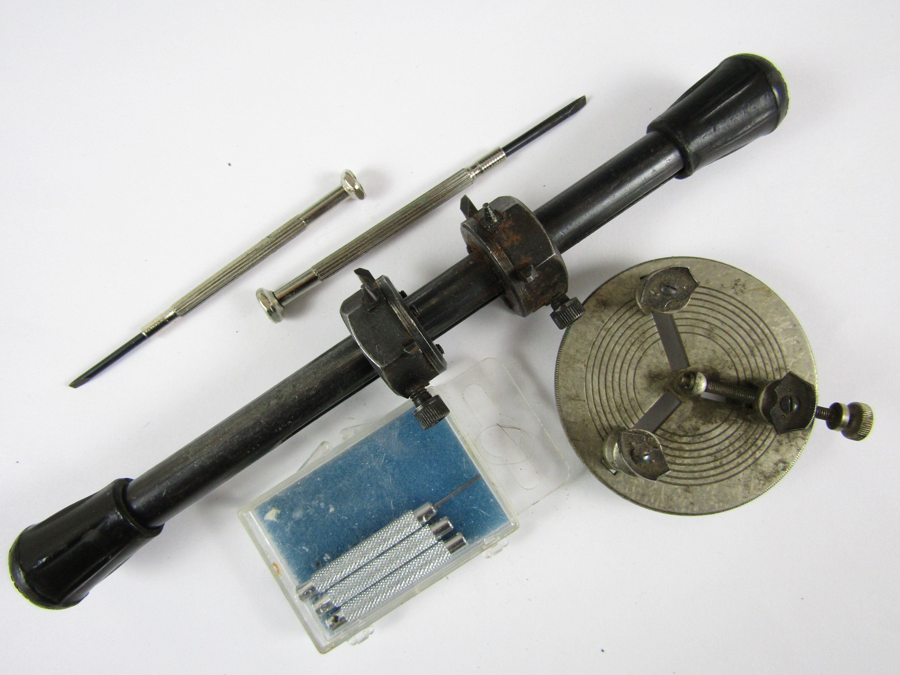 A quantity of watch makers' tools