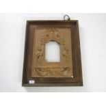 A First World War casualty memorial frame (a/f)