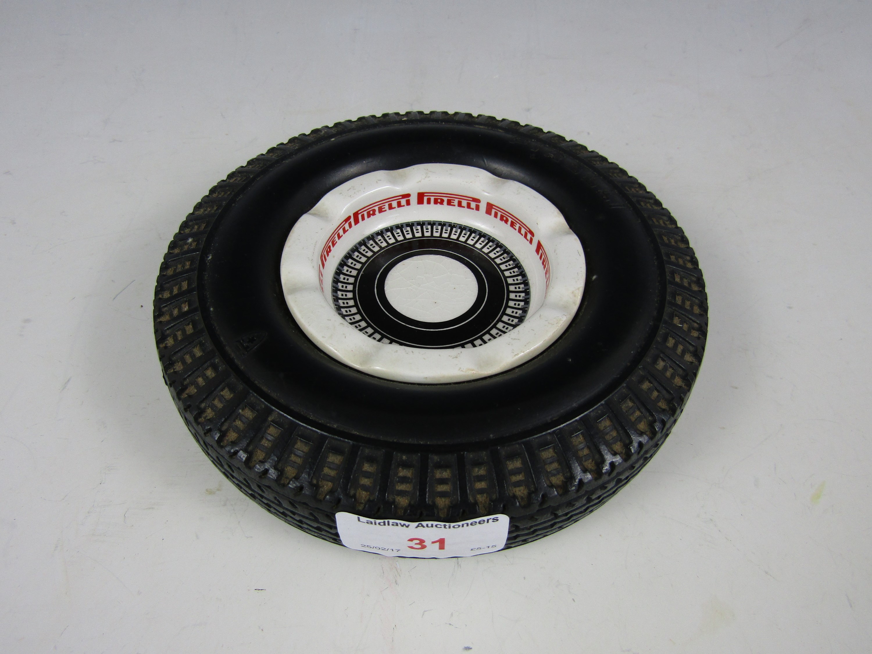 A T.G. Green Gresley ware 1960's Pirelli advertising tyre ashtray